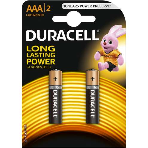 DURACELL Basic AAA - элементы питания щелочные 1,5V 2 шт.